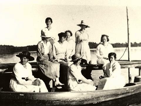 Church Picnic at Puslinch Lake Circa 1920